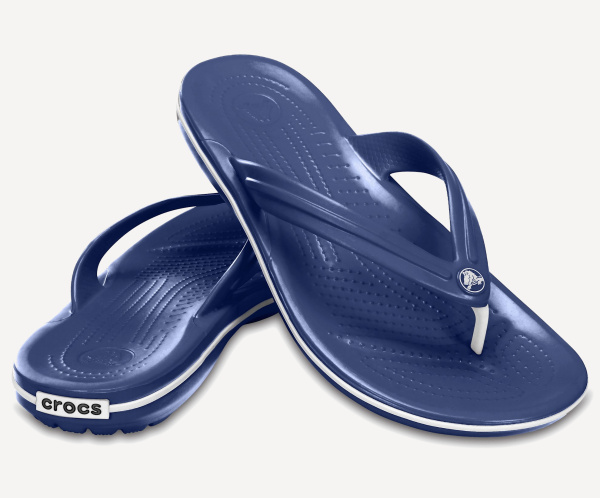 Шлепанцы Crocband Flip (45-46; navy/blue marine)